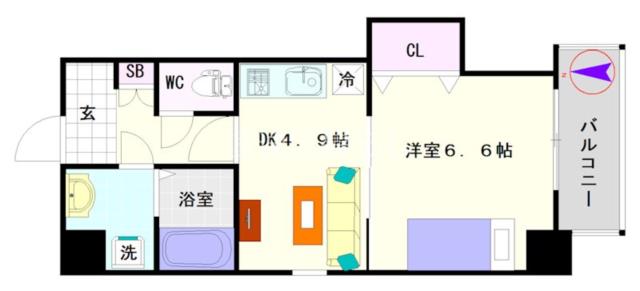 SOLEIL NANBA MINAMI 402|大阪市浪速区恵美須西(大阪メトロ堺筋線恵美須町駅)のマンション間取 SOLEIL NANBA MINAMI 402|大阪市浪速区恵美須西(大阪メトロ堺筋線恵美須町駅)のマンション間取