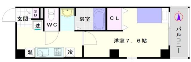 ラ・フォンテ難波南 501|大阪市浪速区敷津西(大阪メトロ御堂筋線大国町駅)のマンション間取 ラ・フォンテ難波南 501|大阪市浪速区敷津西(大阪メトロ御堂筋線大国町駅)のマンション間取