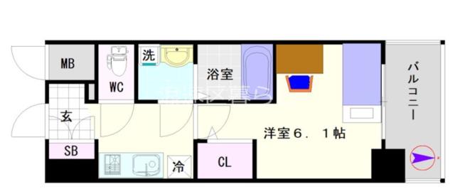 エスリード難波AGREA 906|大阪市浪速区大国(JR大阪環状線今宮駅)の分譲賃貸マンション間取 エスリード難波AGREA 906|大阪市浪速区大国(JR大阪環状線今宮駅)の分譲賃貸マンション間取