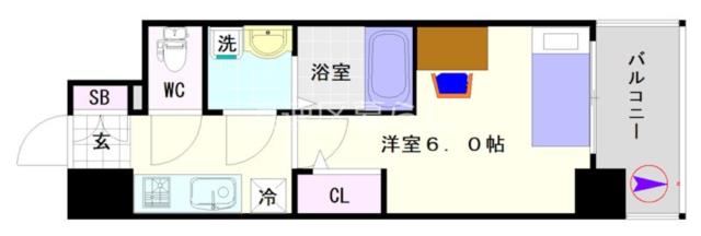 エスリード難波AGREA 1104|大阪市浪速区大国(JR大阪環状線今宮駅)の分譲賃貸マンション間取 エスリード難波AGREA 1104|大阪市浪速区大国(JR大阪環状線今宮駅)の分譲賃貸マンション間取