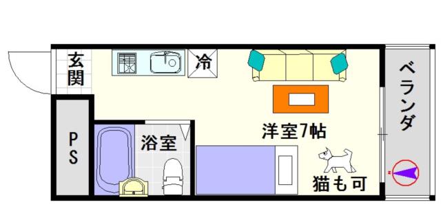 ラパンジール今宮 202|大阪市浪速区大国(大阪メトロ御堂筋線大国町駅)のマンション間取 ラパンジール今宮 202|大阪市浪速区大国(大阪メトロ御堂筋線大国町駅)のマンション間取