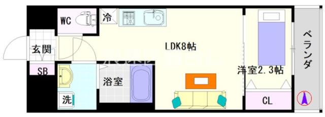 セレニテ日本橋ミラク 603|大阪市浪速区日本橋東(大阪メトロ谷町線四天王寺前夕陽ヶ丘駅)のマンション間取 セレニテ日本橋ミラク 603|大阪市浪速区日本橋東(大阪メトロ谷町線四天王寺前夕陽ヶ丘駅)のマンション間取