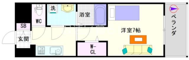 Quintet NAMBA 1214|大阪市中央区日本橋(大阪メトロ千日前線日本橋駅)のマンション間取 Quintet NAMBA 1214|大阪市中央区日本橋(大阪メトロ千日前線日本橋駅)のマンション間取