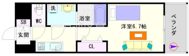 Quintet NAMBA 709|大阪市中央区日本橋(大阪メトロ千日前線日本橋駅)のマンション間取 Quintet NAMBA 709|大阪市中央区日本橋(大阪メトロ千日前線日本橋駅)のマンション間取