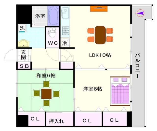 グローリーヨシダ 301|大阪市浪速区戎本町(南海高野線今宮戎駅)のマンション間取 グローリーヨシダ 301|大阪市浪速区戎本町(南海高野線今宮戎駅)のマンション間取