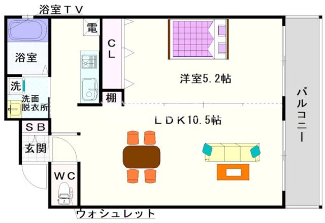 エルミタージュ難波南II 602|大阪市浪速区戎本町(南海高野線今宮戎駅)のマンション間取 エルミタージュ難波南II 602|大阪市浪速区戎本町(南海高野線今宮戎駅)のマンション間取