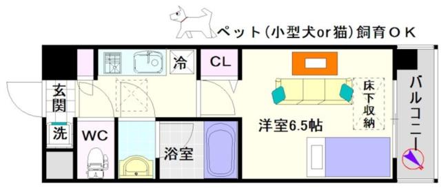 スプランディッド難波II 203|大阪市浪速区塩草(JR大阪環状線芦原橋駅)のマンション間取 スプランディッド難波II 203|大阪市浪速区塩草(JR大阪環状線芦原橋駅)のマンション間取