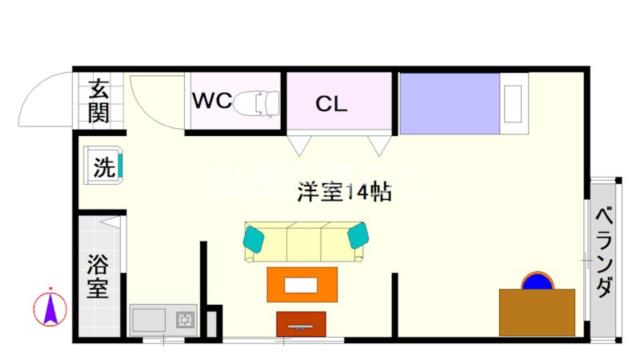 ハイツフルネス松井 4D|大阪市浪速区敷津西(大阪メトロ御堂筋線大国町駅)のマンション間取 ハイツフルネス松井 4D|大阪市浪速区敷津西(大阪メトロ御堂筋線大国町駅)のマンション間取
