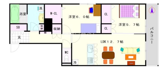 メゾンベール難波 303|大阪市浪速区難波中(南海本線難波駅)のマンション間取 メゾンベール難波 303|大阪市浪速区難波中(南海本線難波駅)のマンション間取