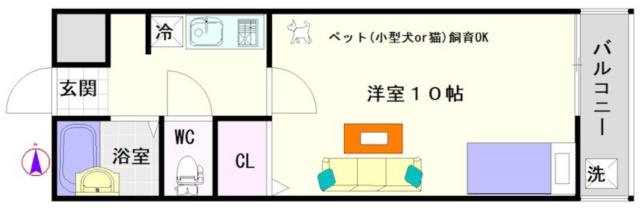 サンプラザ浪速I番館 103|大阪市浪速区大国(大阪メトロ御堂筋線大国町駅)のマンション間取 サンプラザ浪速I番館 103|大阪市浪速区大国(大阪メトロ御堂筋線大国町駅)のマンション間取