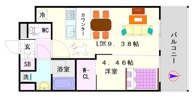 プレジオ難波EURO 907|大阪市浪速区塩草(JR大阪環状線芦原橋駅)のマンション間取 プレジオ難波EURO 907|大阪市浪速区塩草(JR大阪環状線芦原橋駅)のマンション間取