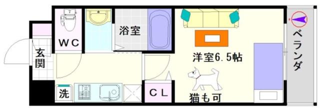グランパシフィック難波南II 201|大阪市浪速区大国(大阪メトロ御堂筋線大国町駅)のマンション間取 グランパシフィック難波南II 201|大阪市浪速区大国(大阪メトロ御堂筋線大国町駅)のマンション間取