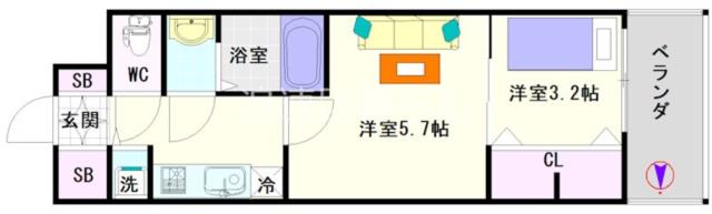 S-RESIDENCE日本橋Qualier 1304|大阪市浪速区日本橋(大阪メトロ堺筋線恵美須町駅)のマンション間取 S-RESIDENCE日本橋Qualier 1304|大阪市浪速区日本橋(大阪メトロ堺筋線恵美須町駅)のマンション間取