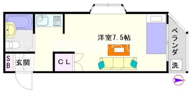 ラフィナート 604|大阪市浪速区敷津西(大阪メトロ御堂筋線大国町駅)のマンション間取 ラフィナート 604|大阪市浪速区敷津西(大阪メトロ御堂筋線大国町駅)のマンション間取