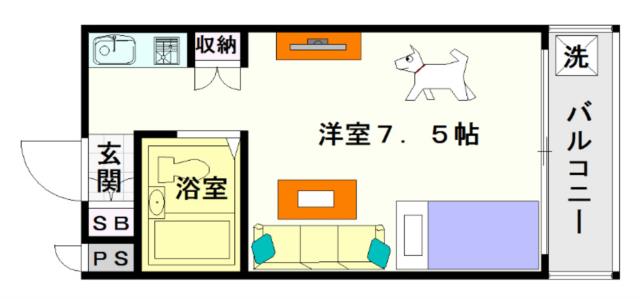 ラフィナート 702|大阪市浪速区敷津西(大阪メトロ御堂筋線大国町駅)のマンション間取 ラフィナート 702|大阪市浪速区敷津西(大阪メトロ御堂筋線大国町駅)のマンション間取