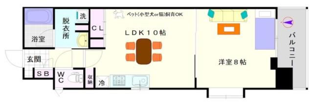 CITY SPIRE桜川I 607|大阪市浪速区桜川(阪神なんば線桜川駅)のマンション間取 CITY SPIRE桜川I 607|大阪市浪速区桜川(阪神なんば線桜川駅)のマンション間取