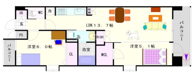 スプランディッド難波WESTII 901|大阪市浪速区浪速西(JR大阪環状線芦原橋駅)のマンション間取 スプランディッド難波WESTII 901|大阪市浪速区浪速西(JR大阪環状線芦原橋駅)のマンション間取