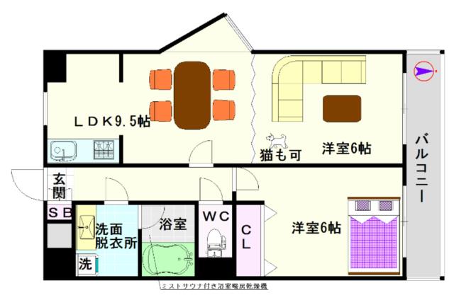 BGC難波タワー 1105|大阪市浪速区大国(大阪メトロ御堂筋線大国町駅)のマンション間取 BGC難波タワー 1105|大阪市浪速区大国(大阪メトロ御堂筋線大国町駅)のマンション間取