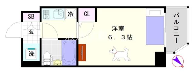 フォーリアライズ難波南ファーロ 501|大阪市浪速区大国(JR大和路線今宮駅)のマンション間取 フォーリアライズ難波南ファーロ 501|大阪市浪速区大国(JR大和路線今宮駅)のマンション間取