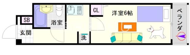 メロディーハイム夕陽丘 207|大阪市浪速区下寺(大阪メトロ谷町線四天王寺前夕陽ヶ丘駅)のマンション間取 メロディーハイム夕陽丘 207|大阪市浪速区下寺(大阪メトロ谷町線四天王寺前夕陽ヶ丘駅)のマンション間取