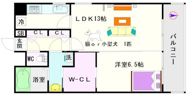 CITY SPIRE幸町 903|大阪市浪速区幸町(阪神なんば線桜川駅)のマンション間取 CITY SPIRE幸町 903|大阪市浪速区幸町(阪神なんば線桜川駅)のマンション間取